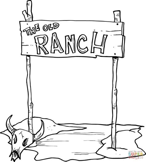 The Old Ranch coloring page | Free Printable Coloring Pages