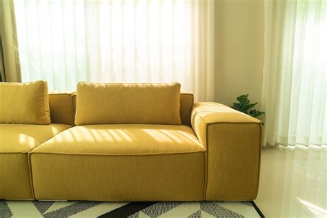 Premium Photo | Empty sofa in living room