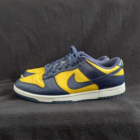 Nike Dunk Low Michigan Used pair No Box Size 11 - Depop