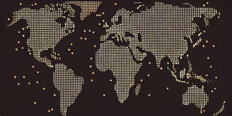 Premium AI Image | dotted world map