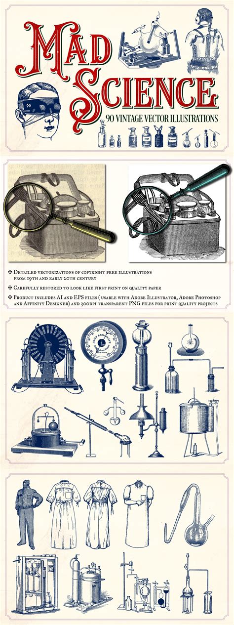 Vintage Science Illustrations | Illustrations ~ Creative Market