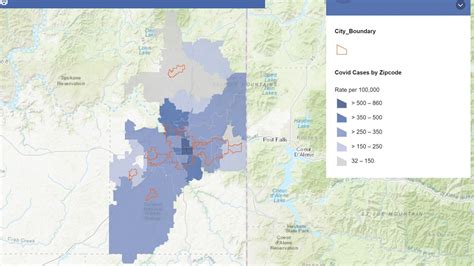 Spokane County Zip Code Map - Big Bus Tour Map