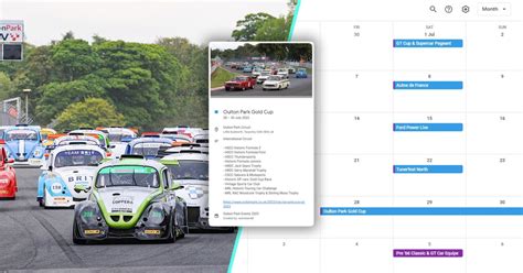 2023 Oulton Park Events Calendar - All headline & club events