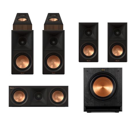 Buy Klipsch5.1.2 Walnut System - Model RP-600M II, RP-500C II, RP-500M ...