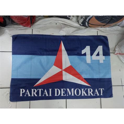 Jual BENDERA PARTAI DEMOKRAT 60x90 CM ISI 100 PCS | Shopee Indonesia