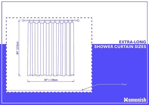 What is the Standard Shower Curtain Size? - Homenish