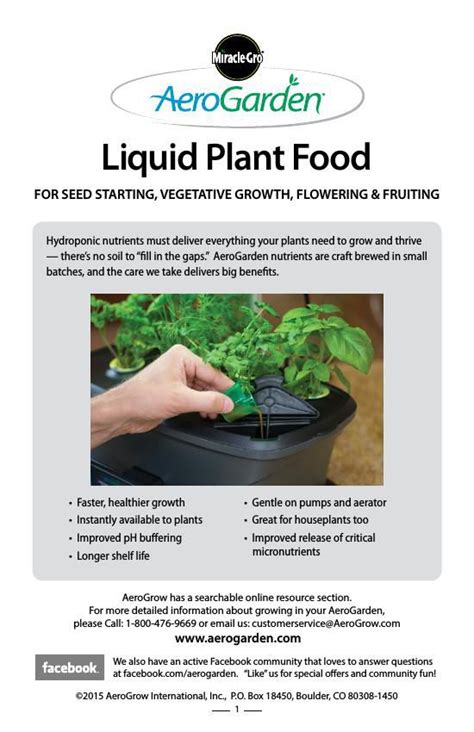 Miracle-Gro AeroGarden Liquid Plant Food by Caitlyn Ko - Flipsnack