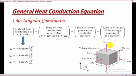 General heat conduction equation - YouTube