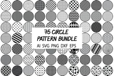 75 Circle Patterns SVG Bundle Background Pattern SVG Cut - Etsy Canada