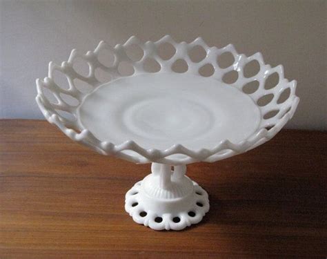 Vintage Westmoreland Milk Glass Pedestal Bowl | Milk glass collection, Hobnail milk glass, White ...