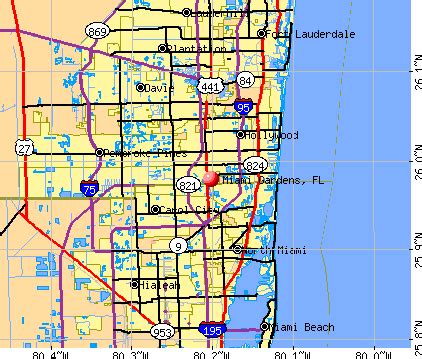 Miami Gardens Zip Code Map - Island Maps