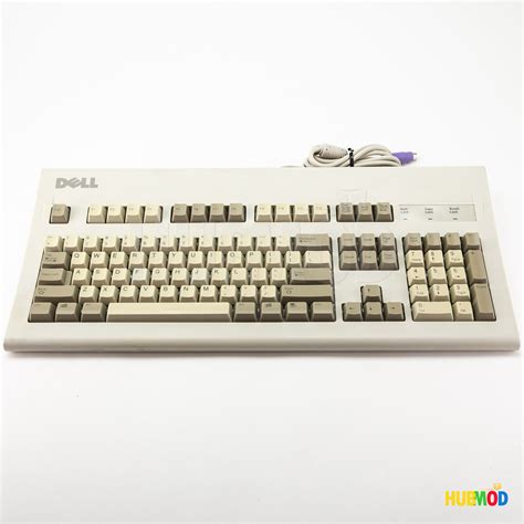 Vintage DELL Mechanical Keyboard White AT101W GYUM90SK Black Alps ...