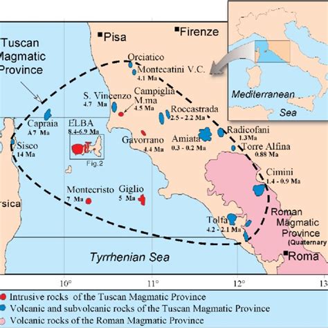 Tectonic sketch map of Elba Island. The frame encloses the area of the ...