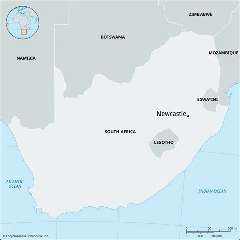 Newcastle | South Africa, Map, & Population | Britannica