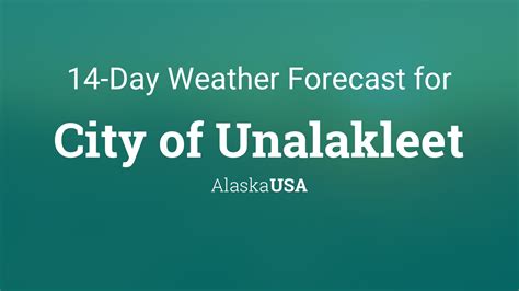 City of Unalakleet, Alaska, USA 14 day weather forecast