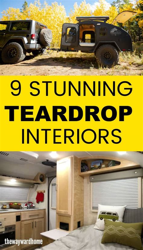 9 Gorgeous Teardrop Camper Interiors You'll Fall In Love With (Photos)