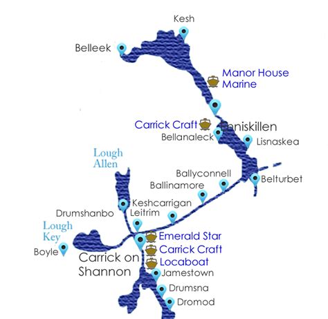 Shannon River Boat Hire Ireland - Guide to cruising the Shannon-Erne ...