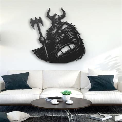 Viking Chief Metal Wall Art