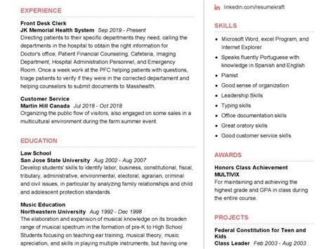 Front Desk Clerk Resume Sample in 2024 - ResumeKraft