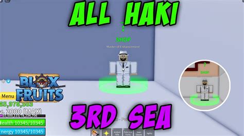 All Haki Spawn Locations In BloxFruits 3rdsea UPD15 - YouTube