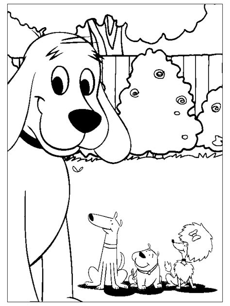 Clifford coloring pages to download and print for free