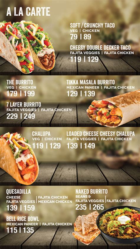 Taco Bell Menu, Menu for Taco Bell, Phoenix Market City Mall, Whitefield, Bengaluru