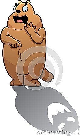 Cartoon Groundhog Shadow Stock Vector - Image: 41817769