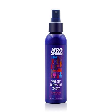 Afro Sheen 'Fro Out Blow Out Spray. Protects Hair & Controls Fizz. 6 Oz - Walmart.com - Walmart.com