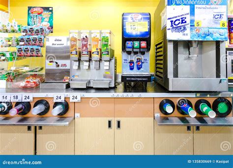 Tesco Lotus Express Interior Shot Supermarket Aisle with Empty ...