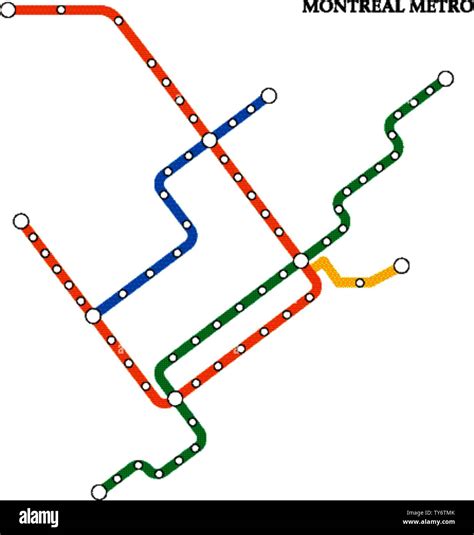 Montreal map metro hi-res stock photography and images - Alamy