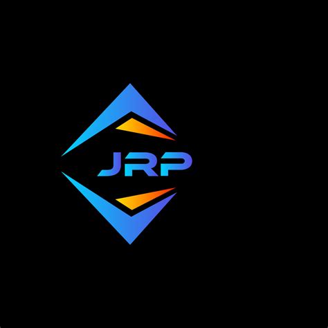 JRP abstract technology logo design on Black background. JRP creative initials letter logo ...