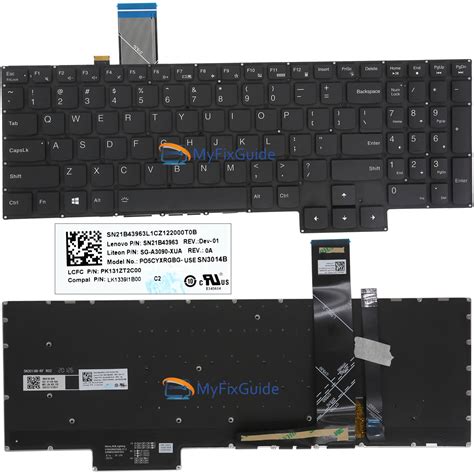 Keyboard for Lenovo Legion 5 Pro 16ACH6 16ACH6H 16ITH6 16ITH6H