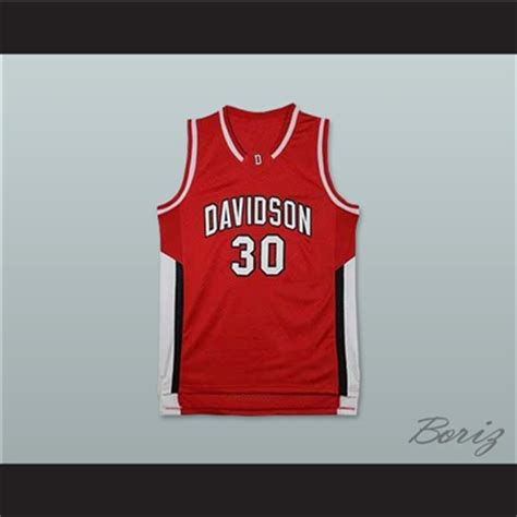 Stephen Curry 30 Davidson College Wildcats Red Basketball Jersey