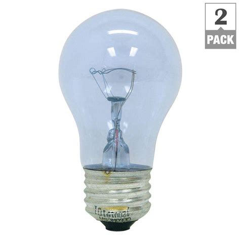 GE Reveal 60-Watt Incandescent A15 Ceiling Fan Clear Light Bulb (2-Pack)-60A15RVL/CD2-TP6 - The ...