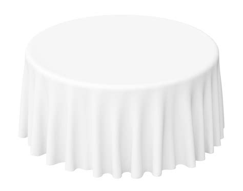 White Polyester Round Table Cloth Rental | ASAP Linen