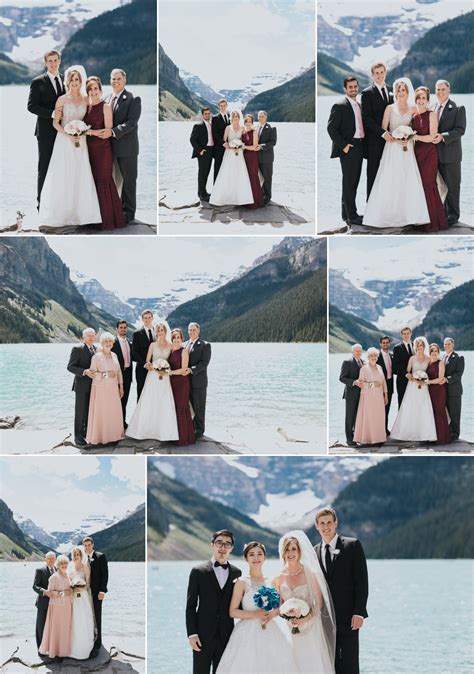 Intimate Chateau Lake Louise wedding & Moraine Lake Portraits