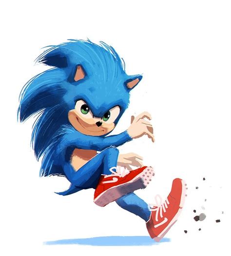 Tyson Hesse draws the sonic movie design : SonicTheMovie