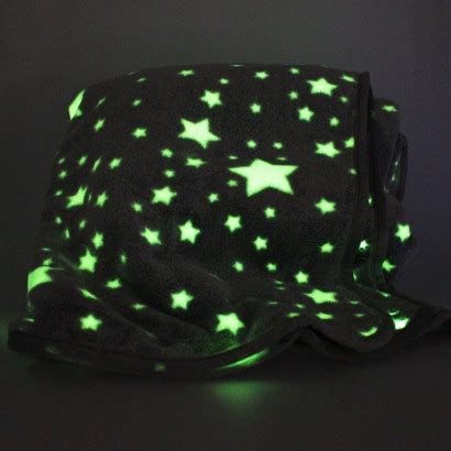 Plush Glow in the Dark Stars Blanket