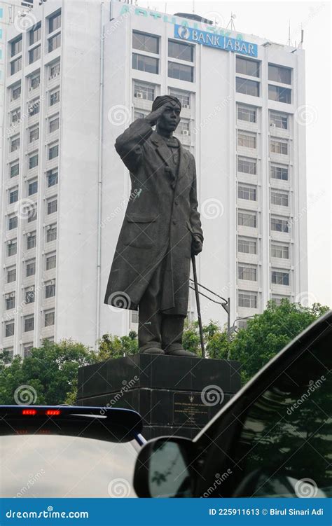 The Statue Of General Sudirman Or Patung Jenderal Sudirman Cartoon ...