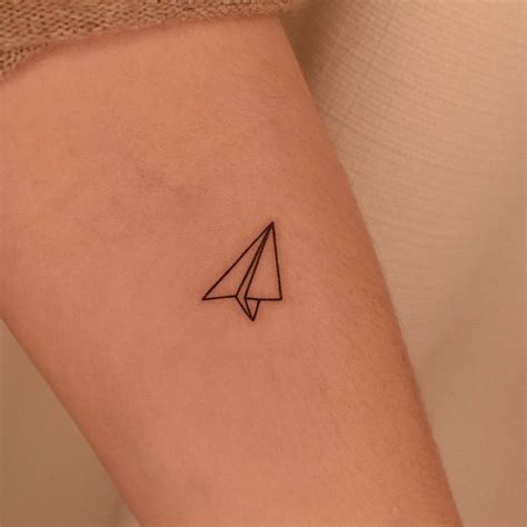 Paper Airplane Tattoo