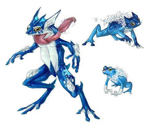 Realistic Pokemon: Froakie Evolution Line by ReneCampbellArt on DeviantArt