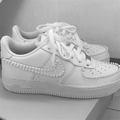 Bling Nike Air Force 1 Custom Air Force 1 Pearl Sneakers | Etsy