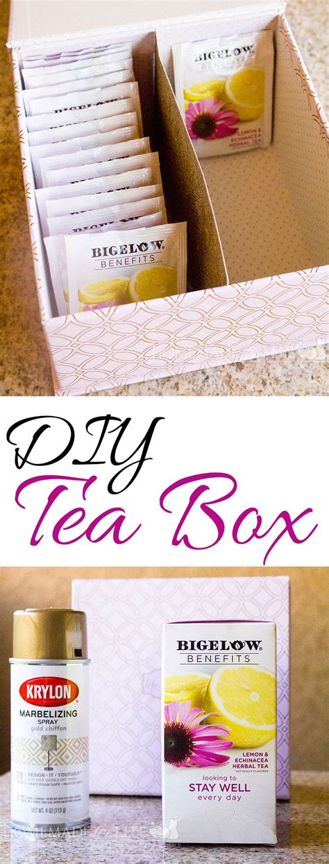 Create your own DIY Tea Box to store your individual tea bags in. An ...