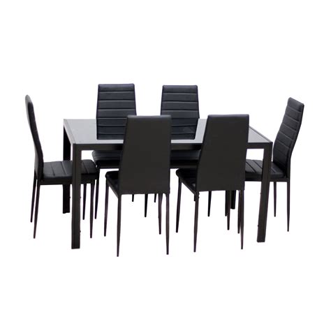IDSOnlineCorp Modern Glass 7 Piece Dining Table Set & Reviews | Wayfair