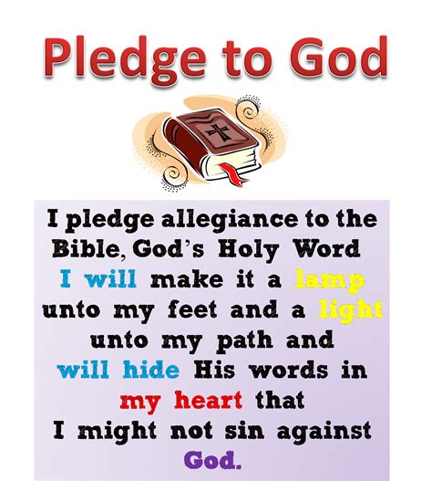 Printable Pledge To The Bible - Printable Word Searches