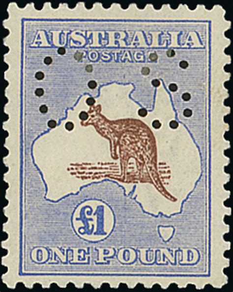 621 - Australian Commonwealth The Kangaroo Issues Official Stamps Thir...