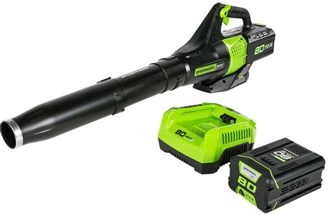 Greenworks PRO 80V 145 MPH - 580 CFM Cordless Jet Blower, 2.5 AH Battery and Charger Included ...