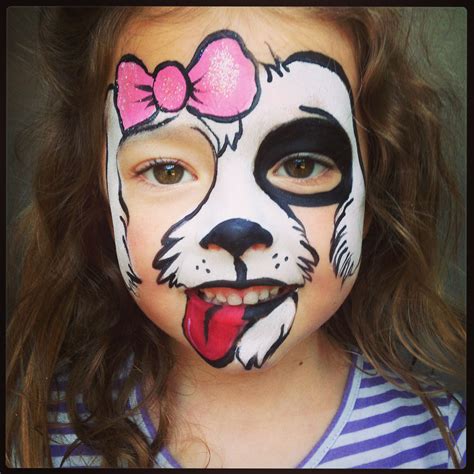 Pin by Brave Horatius on Face Painting by Vicki Young | Dog face paints, Kids face paint, Face ...