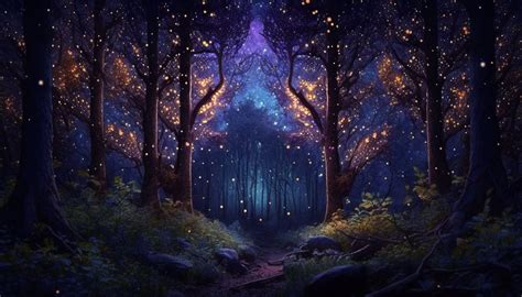 5 Night Forest Wallpaper Images, Enchanted Forest Desktop Wallpaper ...