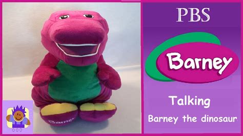 PBS Talking Barney the Purple Dinosaur Plush toy - YouTube